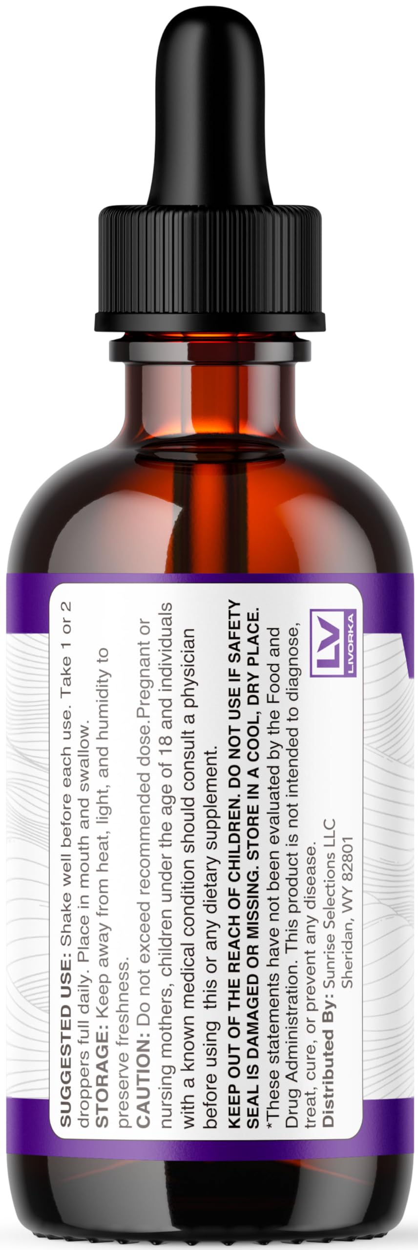 LIVORKA Moon Pure Drops con gotero para dosis precisas y rápidas