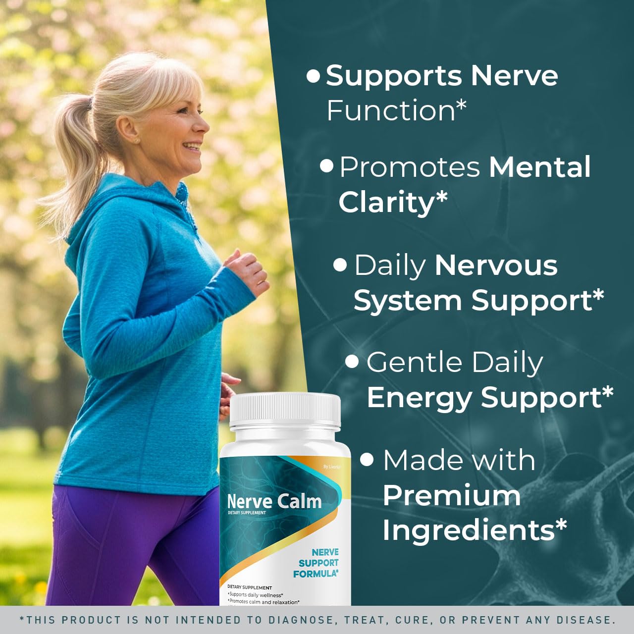 Nerve Calm de LIVORKA dosis diaria de dos cápsulas para consistencia