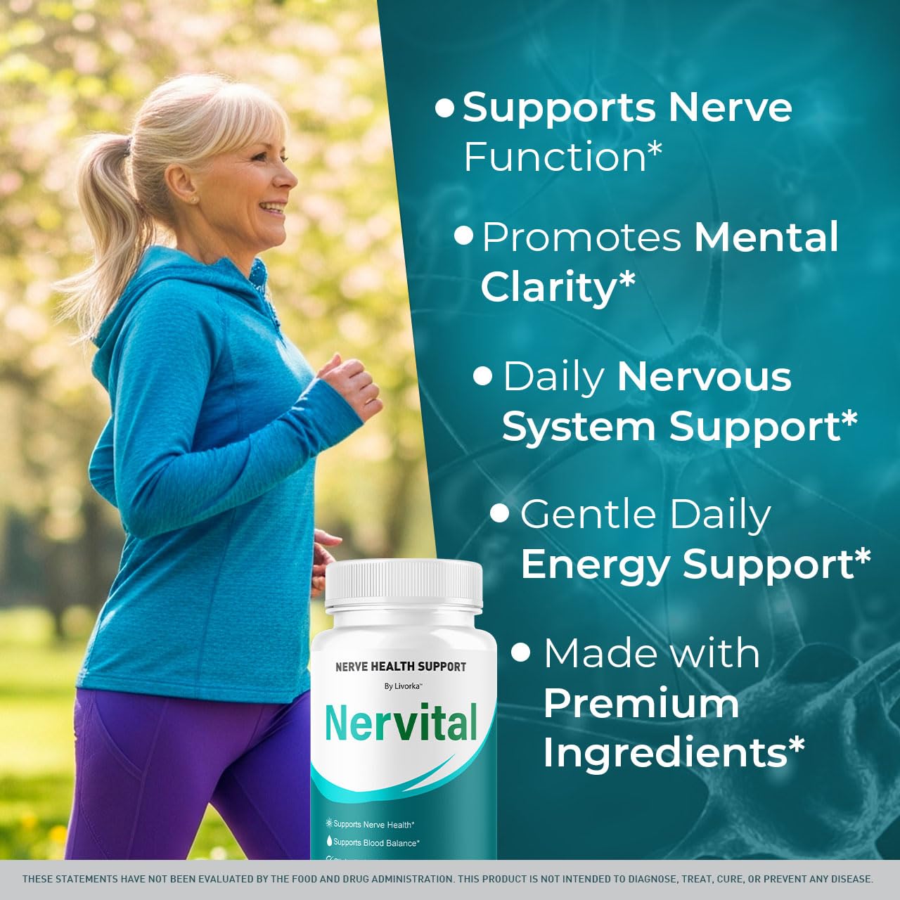 LIVORKA Nervital, caja-pack, opción conveniente para cinco meses de uso.