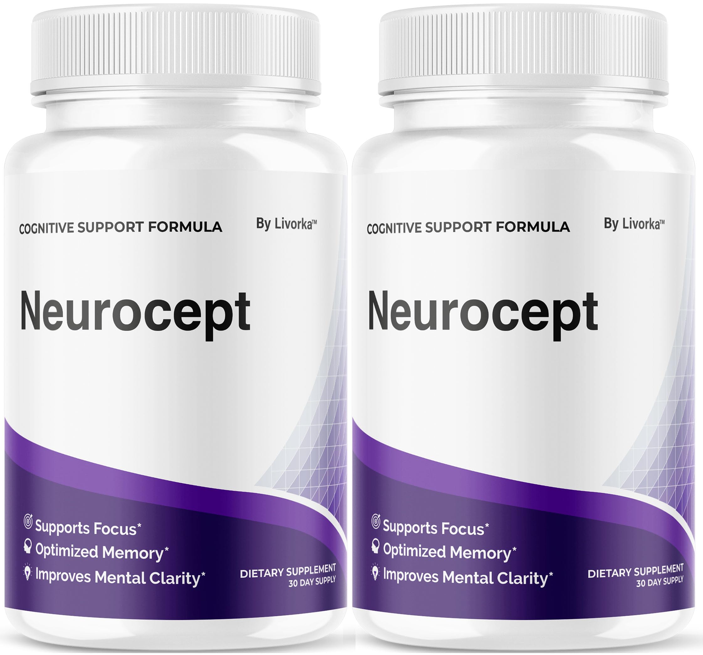Neurocept pack de cápsulas LIVORKA, suministro cómodo para uso diario.