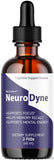 LIVORKA NeuroDyne, botella mostrando dosis, apoyo cognitivo diario y enfoque.