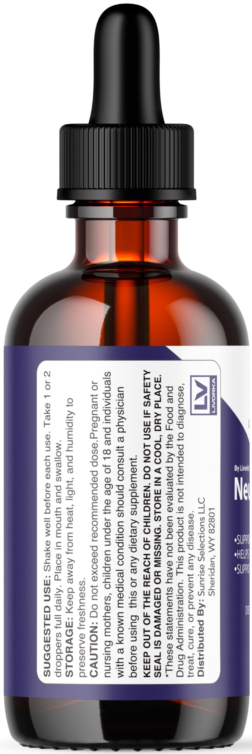 LIVORKA NeuroDyne, empaque moderno en caja, regalo práctico para bienestar.