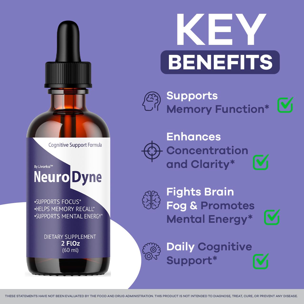 LIVORKA NeuroDyne, envase abierto mostrando consistencia, ayuda al bienestar mental diario.