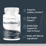 LIVORKA Neurosilence, bote trasero, etiqueta legible para uso diario.