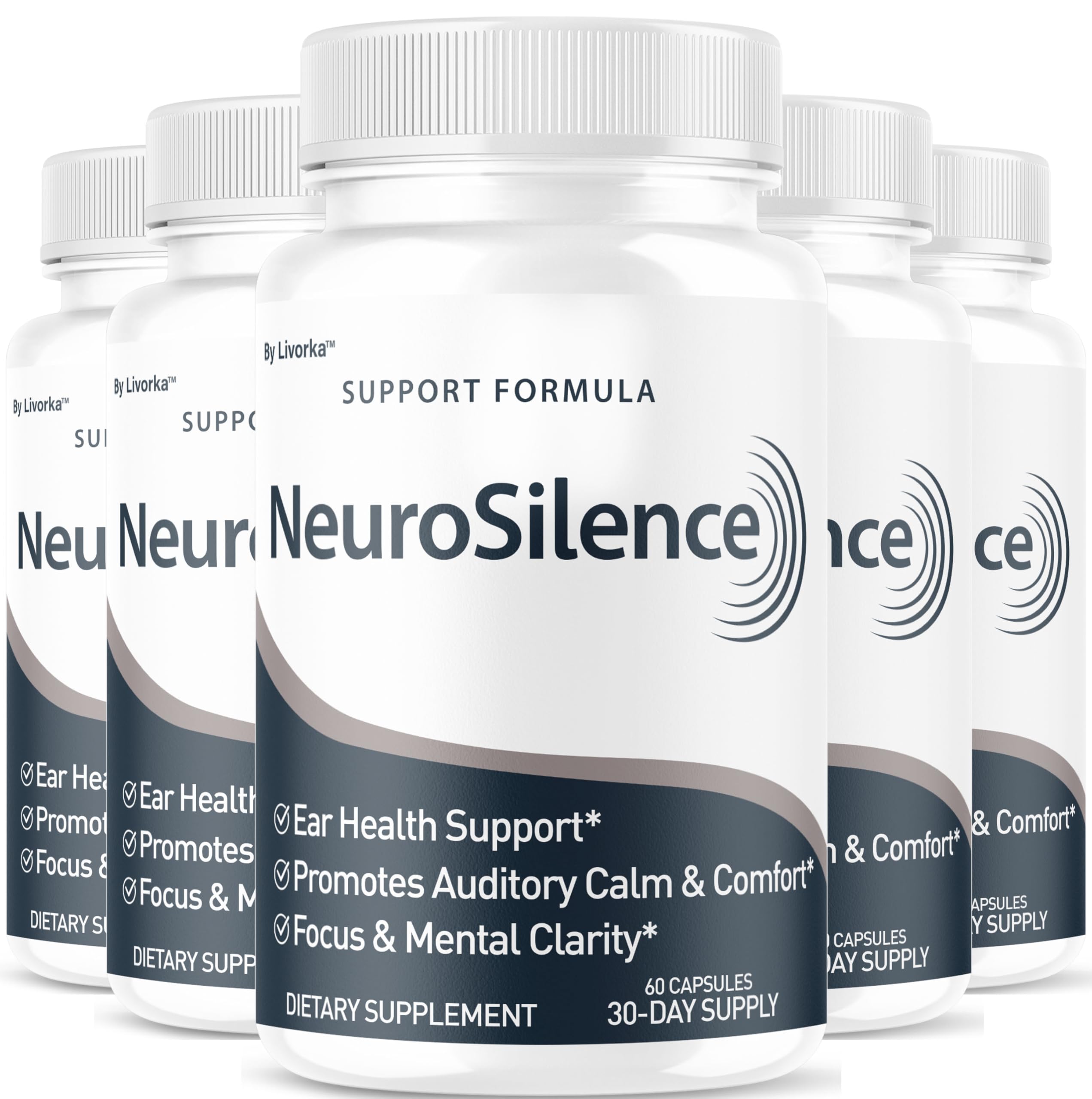 LIVORKA Neurosilence, bote frontal, apoyo auditivo diario.