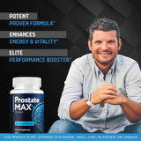 Etiqueta detallada de ProstateMax con ingredientes y uso recomendado.