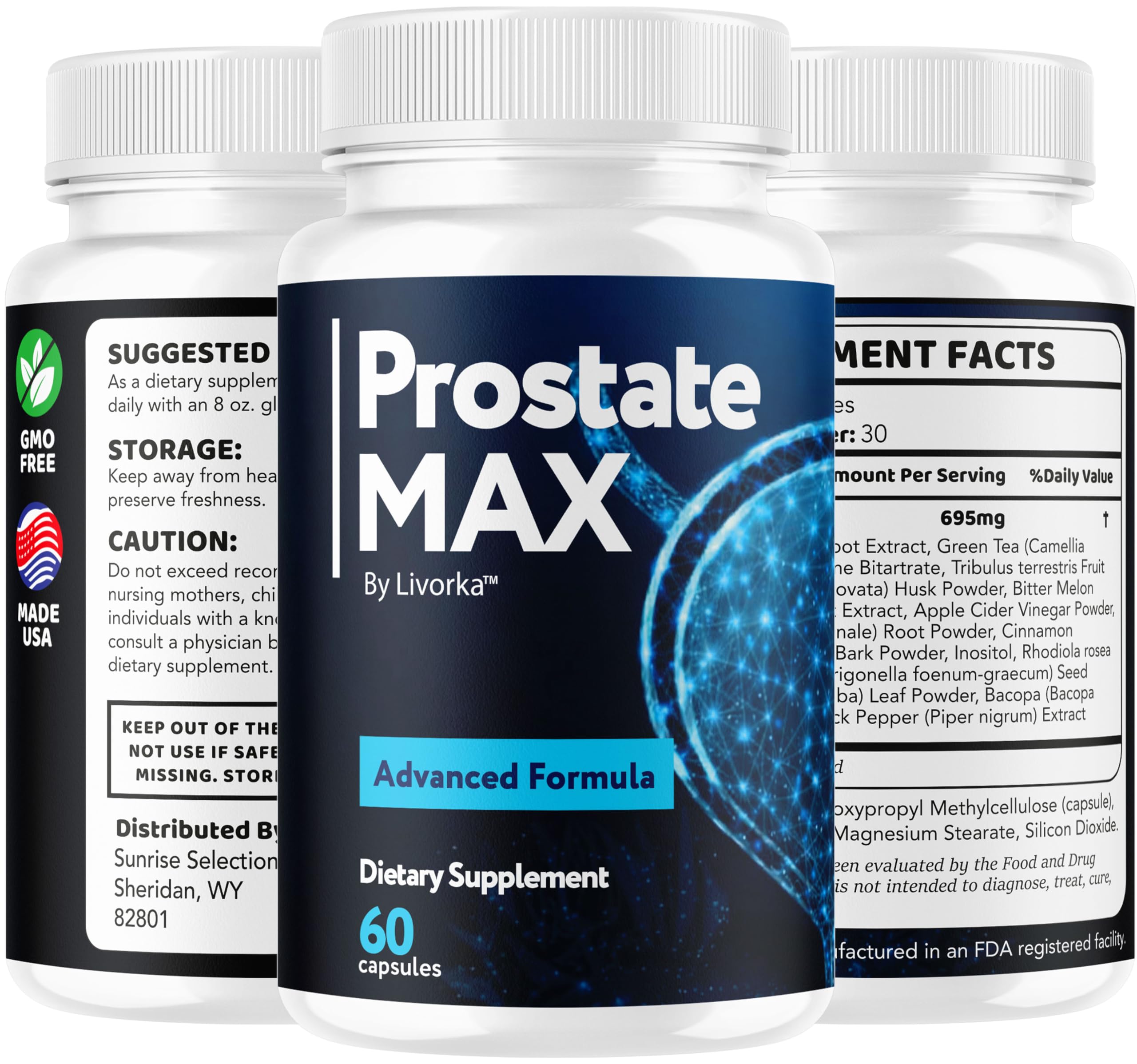 Ingredientes naturales de ProstateMax, fórmula suave para bienestar.