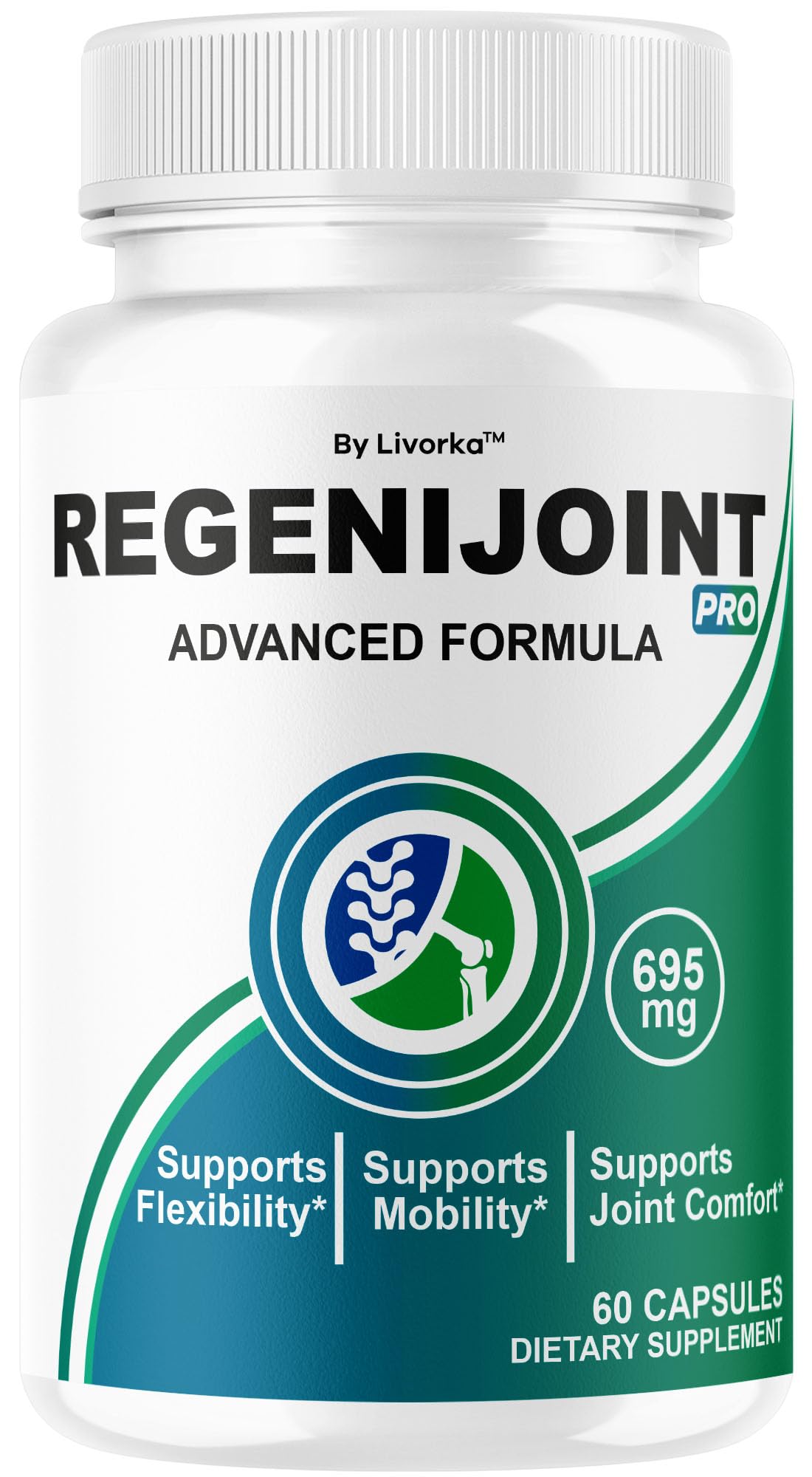LIVORKA RegeniJoint, envase visible, cápsulas para uso diario.