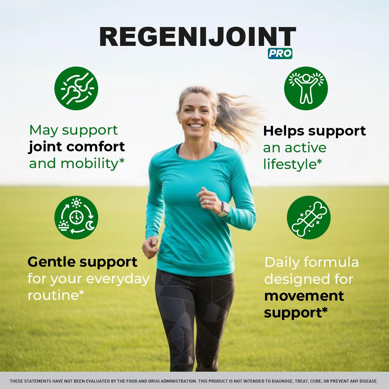 LIVORKA RegeniJoint, etiqueta legible con dosis recomendadas.