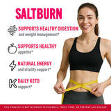 SaltBurn de LIVORKA, etiqueta frontal con información de uso