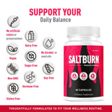 Uso diario de SaltBurn, toma simple y conveniente