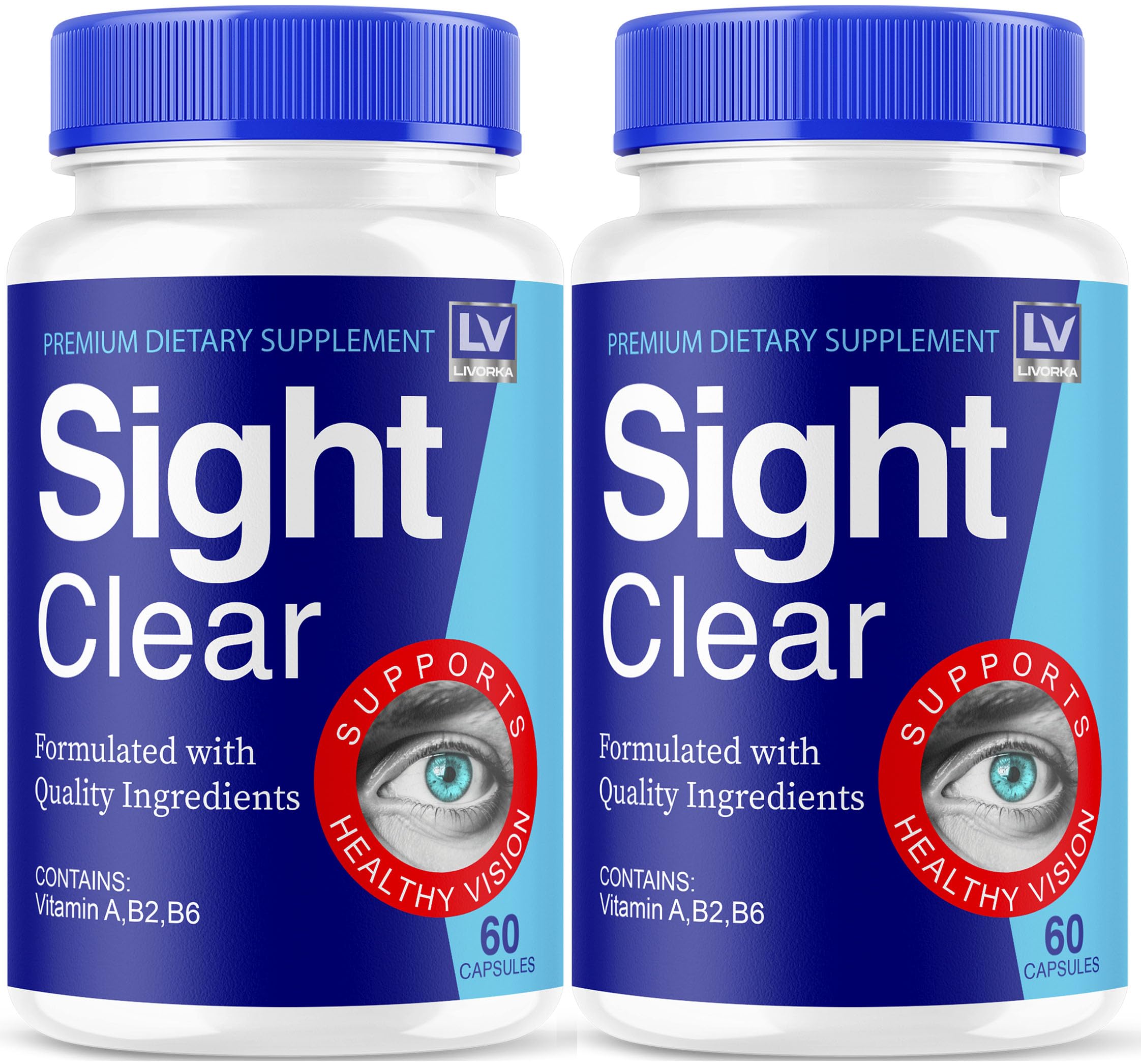 LIVORKA SightClear: doble estuche de cápsulas, práctico para tu rutina diaria.