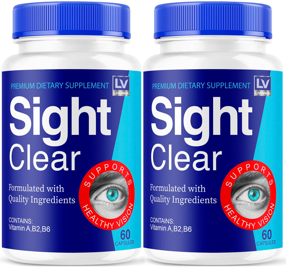 LIVORKA SightClear: doble estuche de cápsulas, práctico para tu rutina diaria.