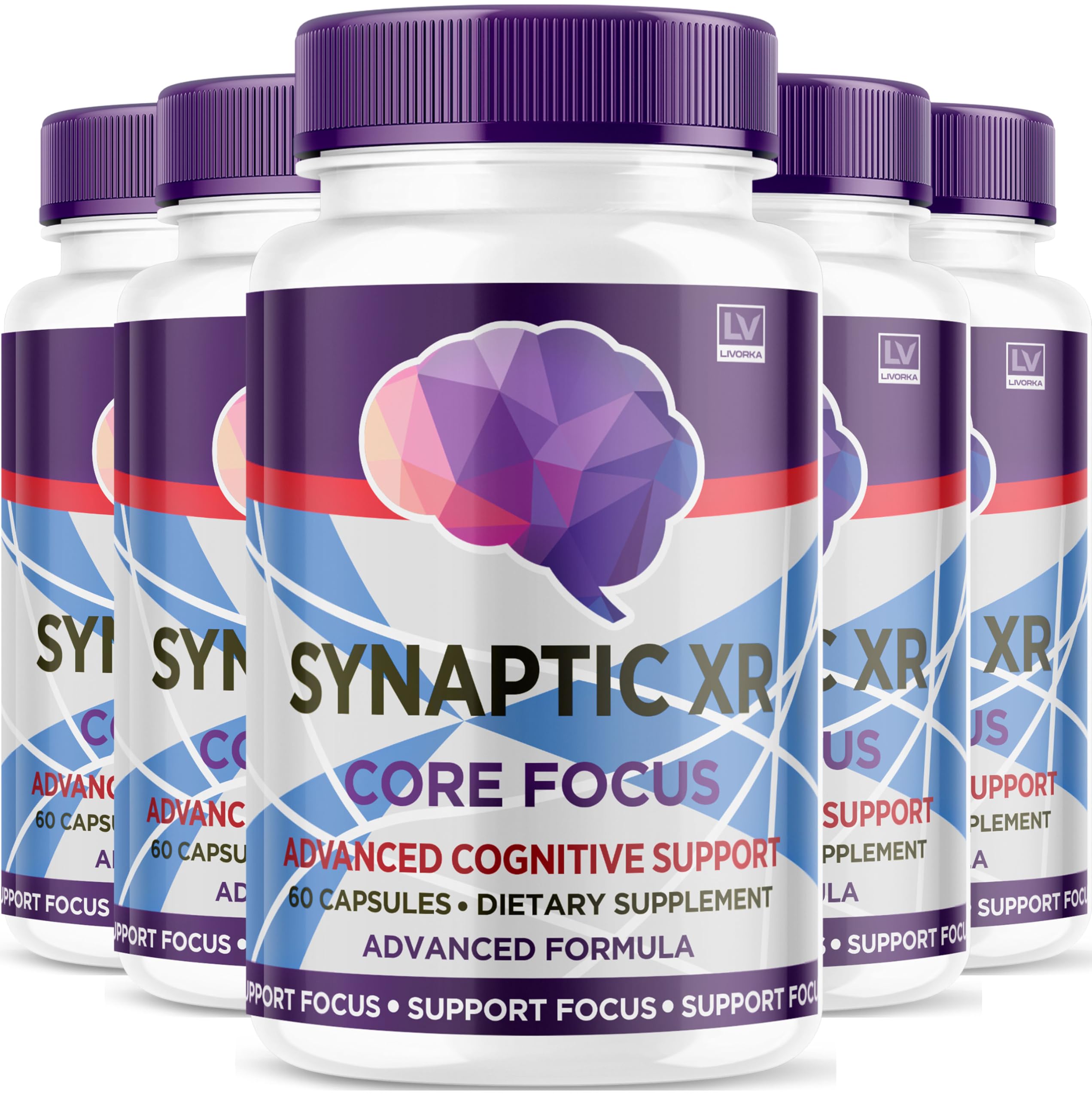Livorka Synaptic XR: cápsulas en bote para enfoque sostenido durante el estudio.
