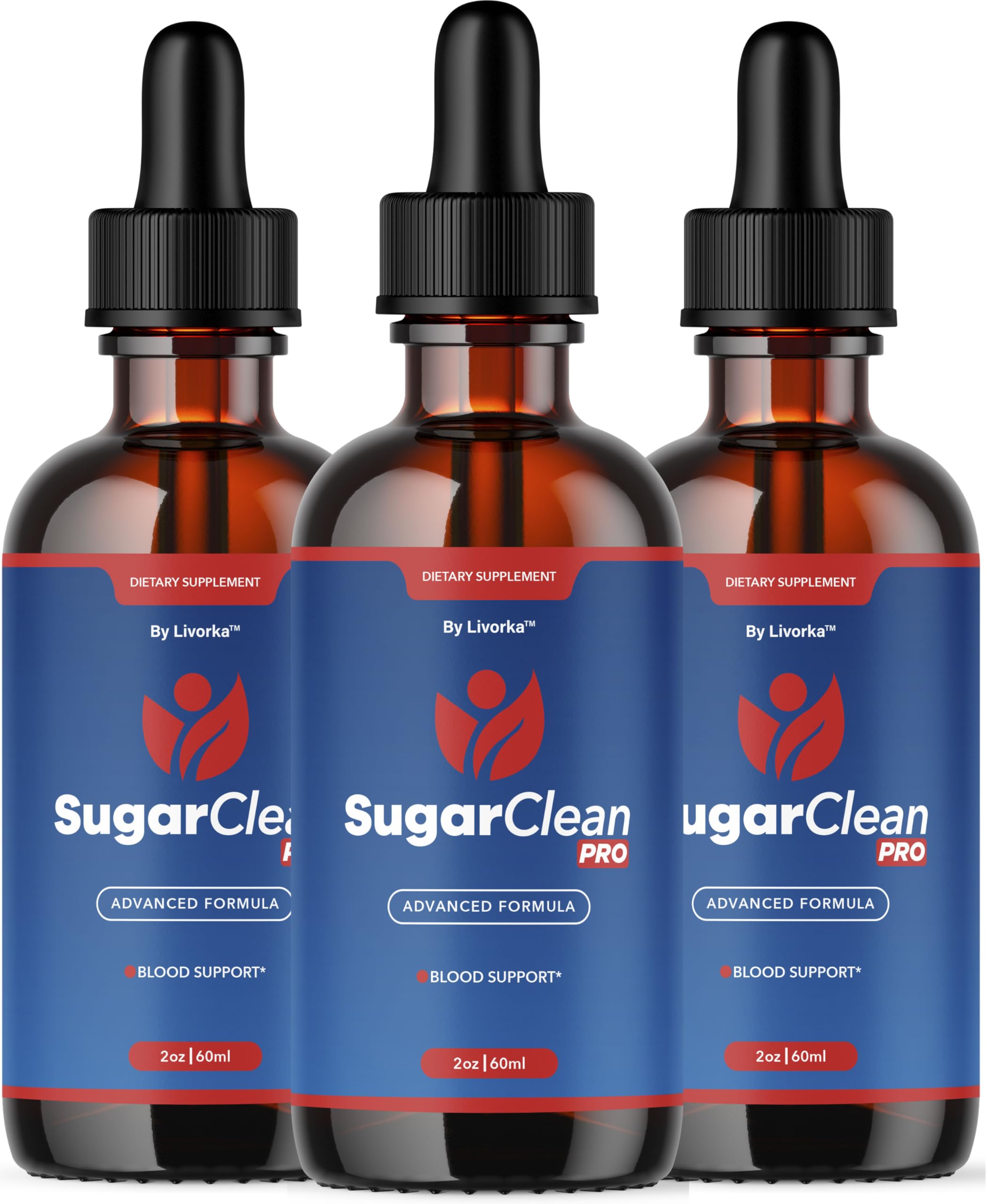 LIVORKA Sugar Clean Pro Drops, botella, apoyo al bienestar diario.