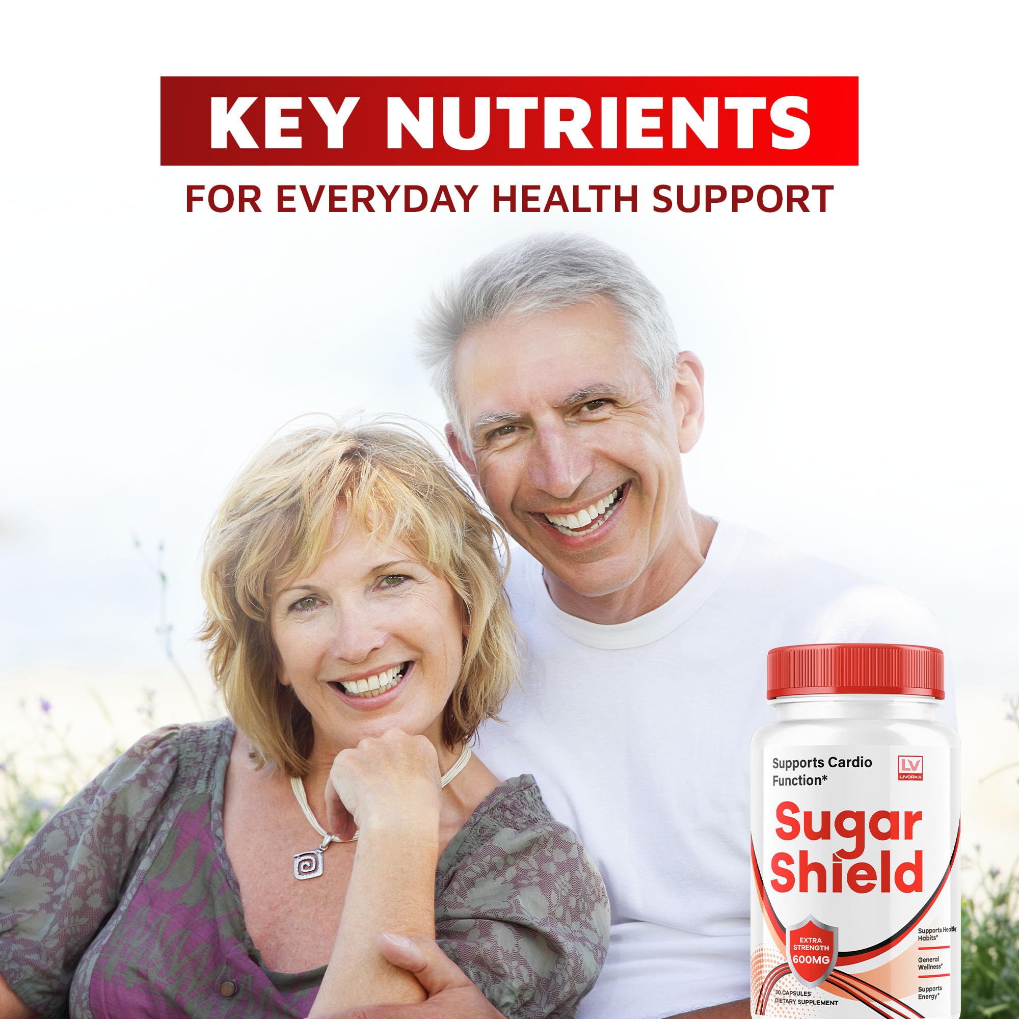 LIVORKA Sugar Shield cápsulas en caja, conveniente para tu rutina diaria.