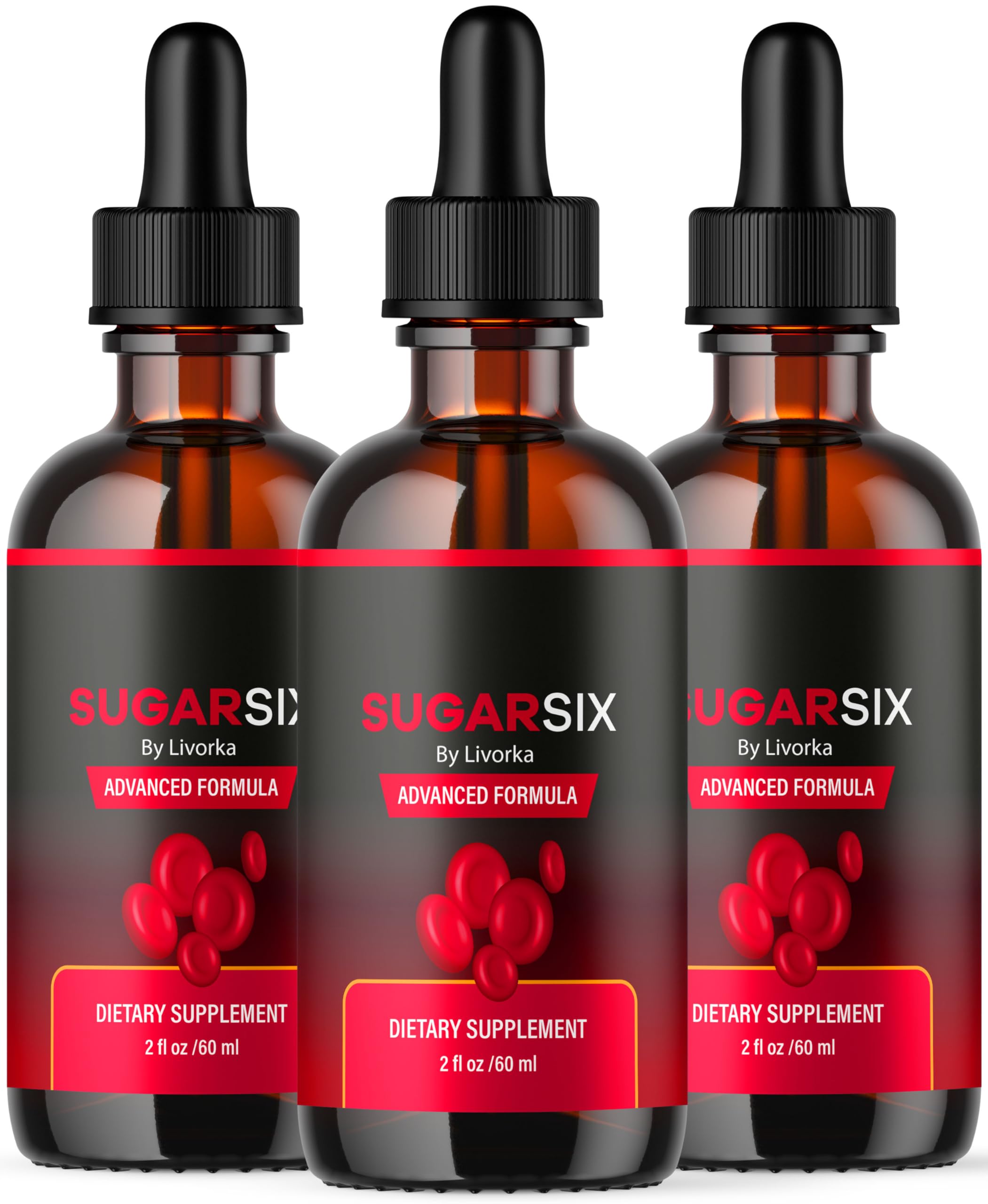 LIVORKA Sugar Six en botella de gotas para uso diario.
