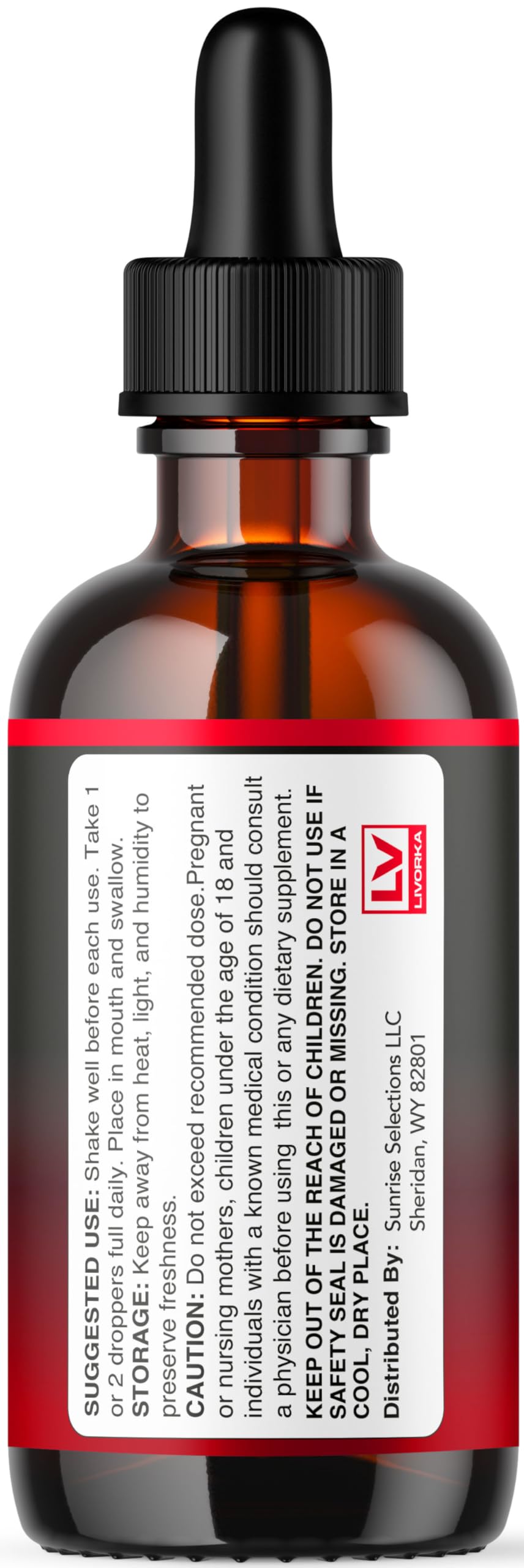 LIVORKA Sugar Six etiqueta: indicaciones claras y lista de ingredientes.
