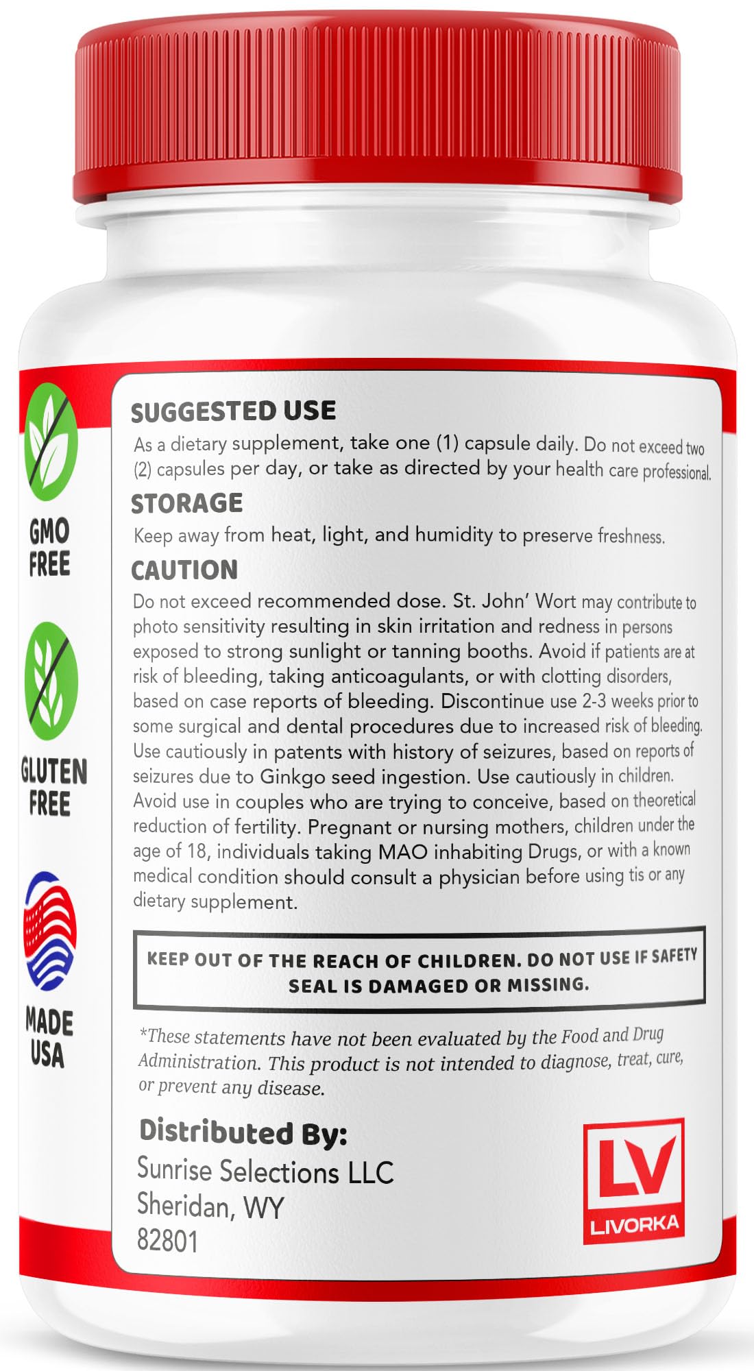 Ingredientes naturales de LIVORKA Sugar Sync Glyco mostrados junto al envase