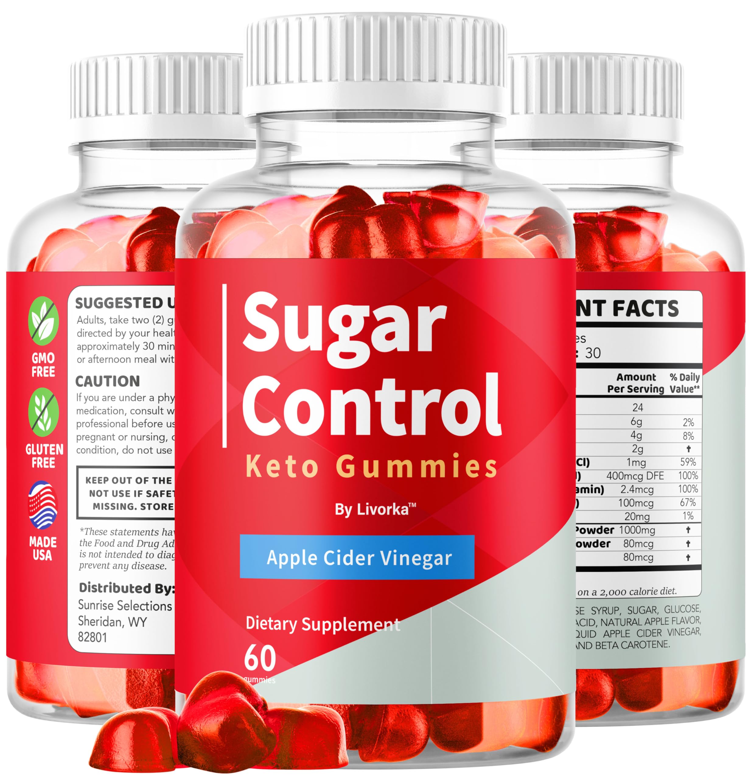 Gomitas SugarControl LIVORKA, opción sabrosa para acompañar rutinas diarias.