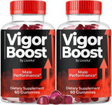 VigorBoostGummies de LIVORKA: botella de 60 gomitas para energía diaria.