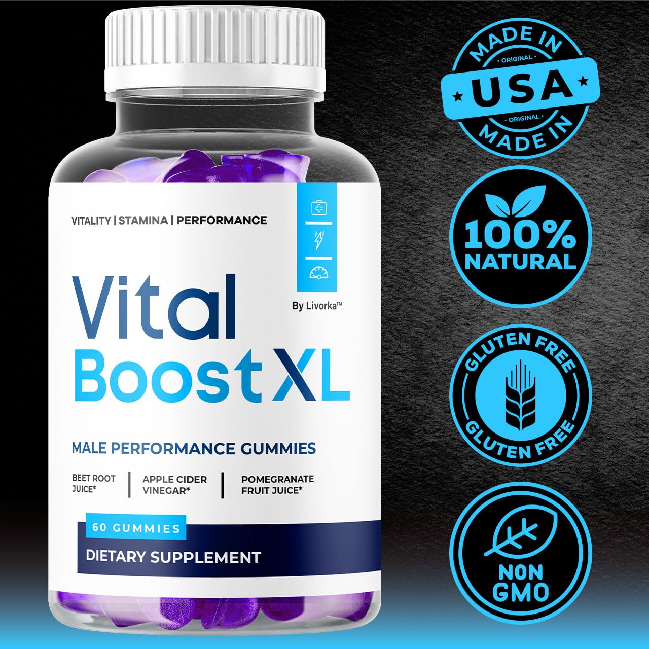LIVORKA Vital Boost XL dosis diaria lista para tu día.