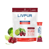 LivPur Energy polvo electrolitos sabor cereza lima para hidratación diaria sin azúcar