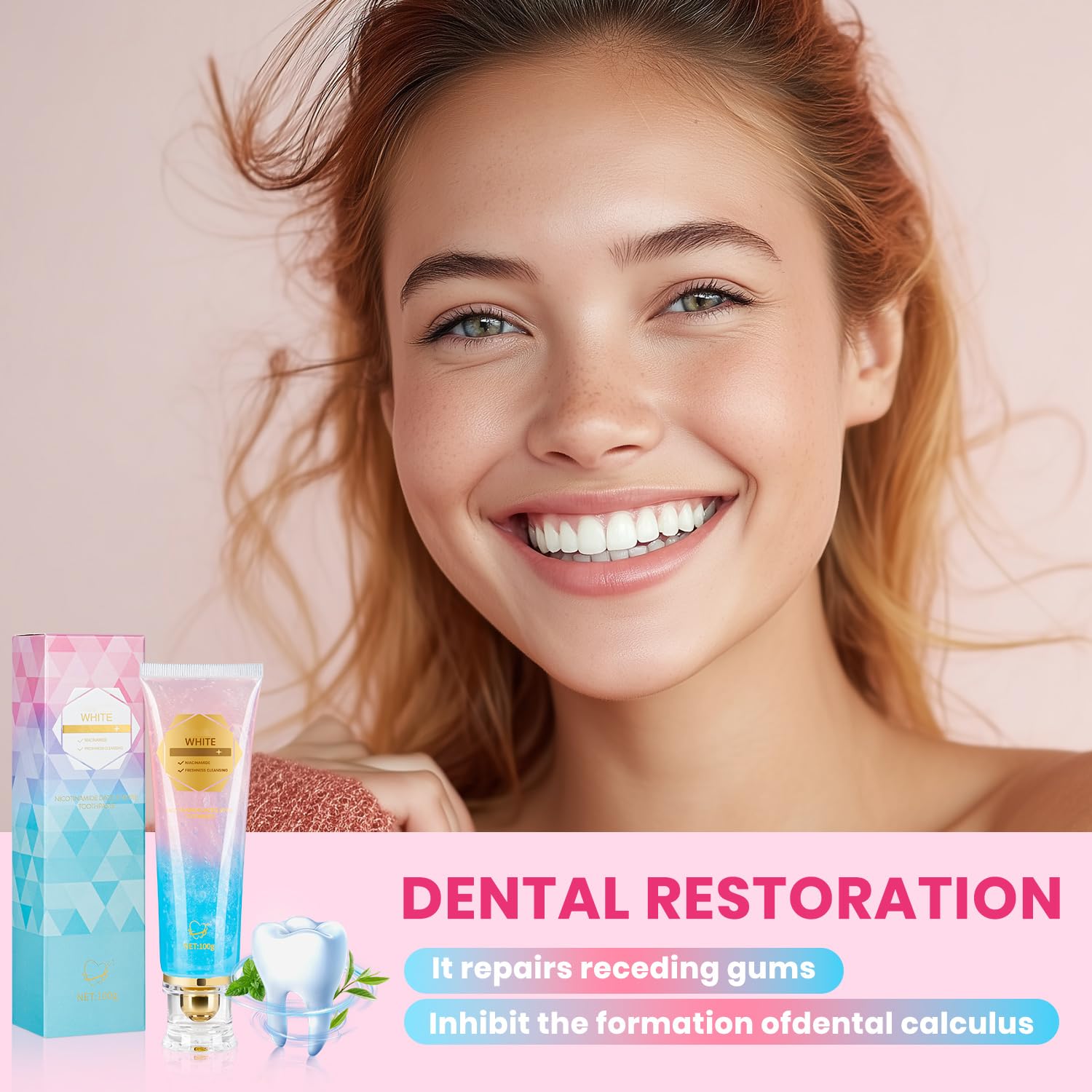 Livreo Niacinamida, blanqueante con menta para una sonrisa más brillante