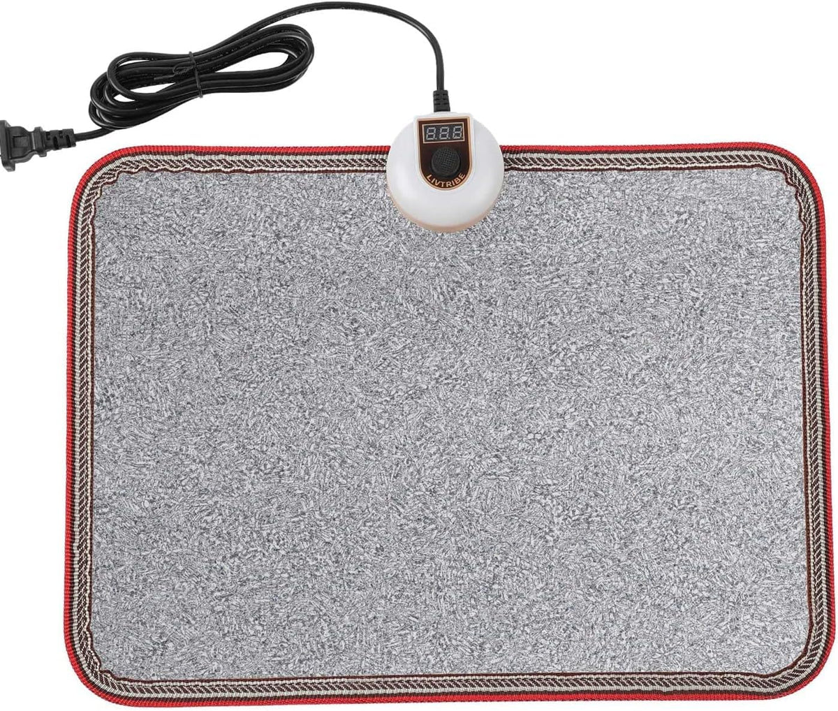 Livtribe AC 110V alfombrilla para pie gris en escritorio, calor inmediato