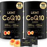 LKINT CoQ10 gominolas 600 mg sabor naranja para energía diaria sin azúcar