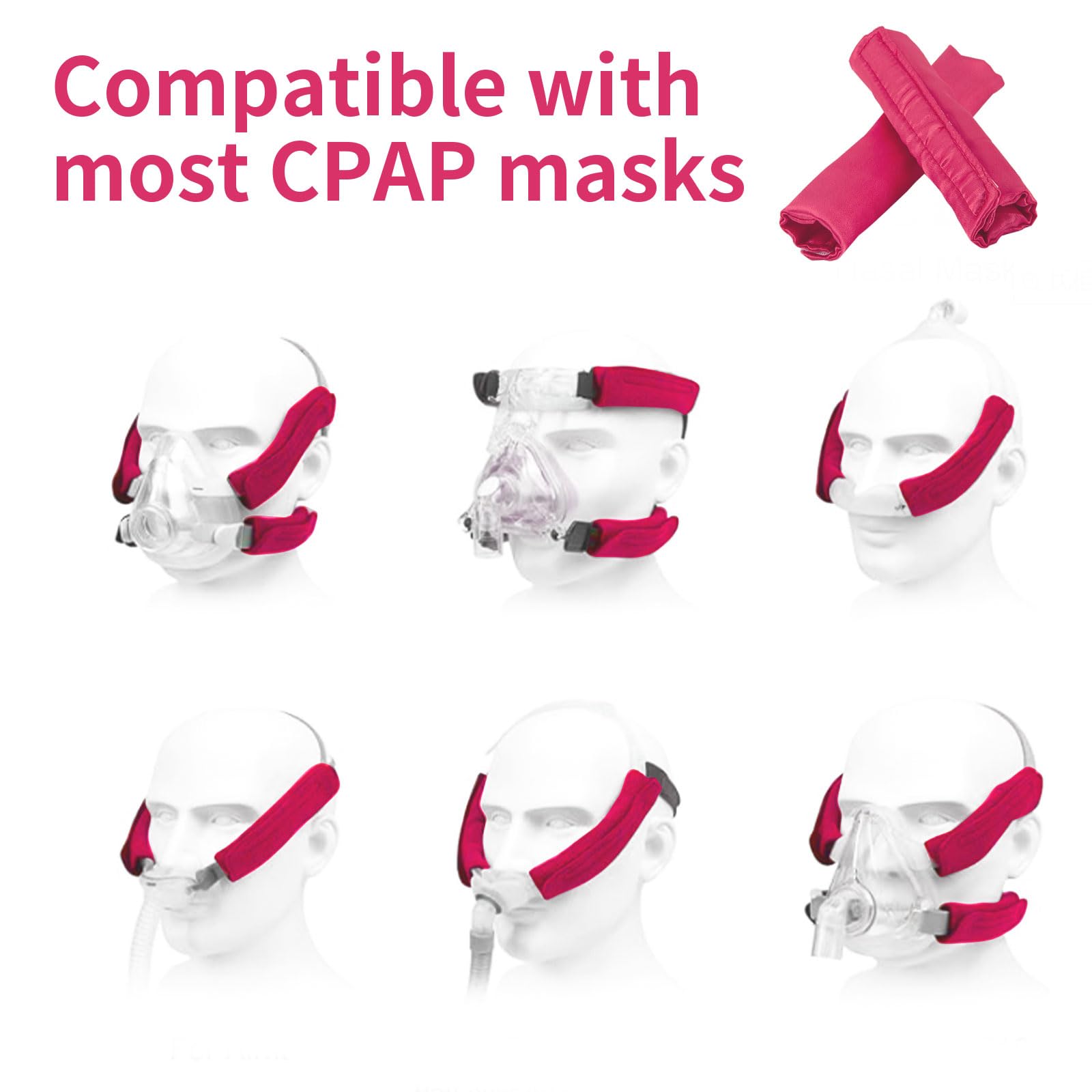 LKLKKC pack de 4 unidades en rosa intenso para correas.