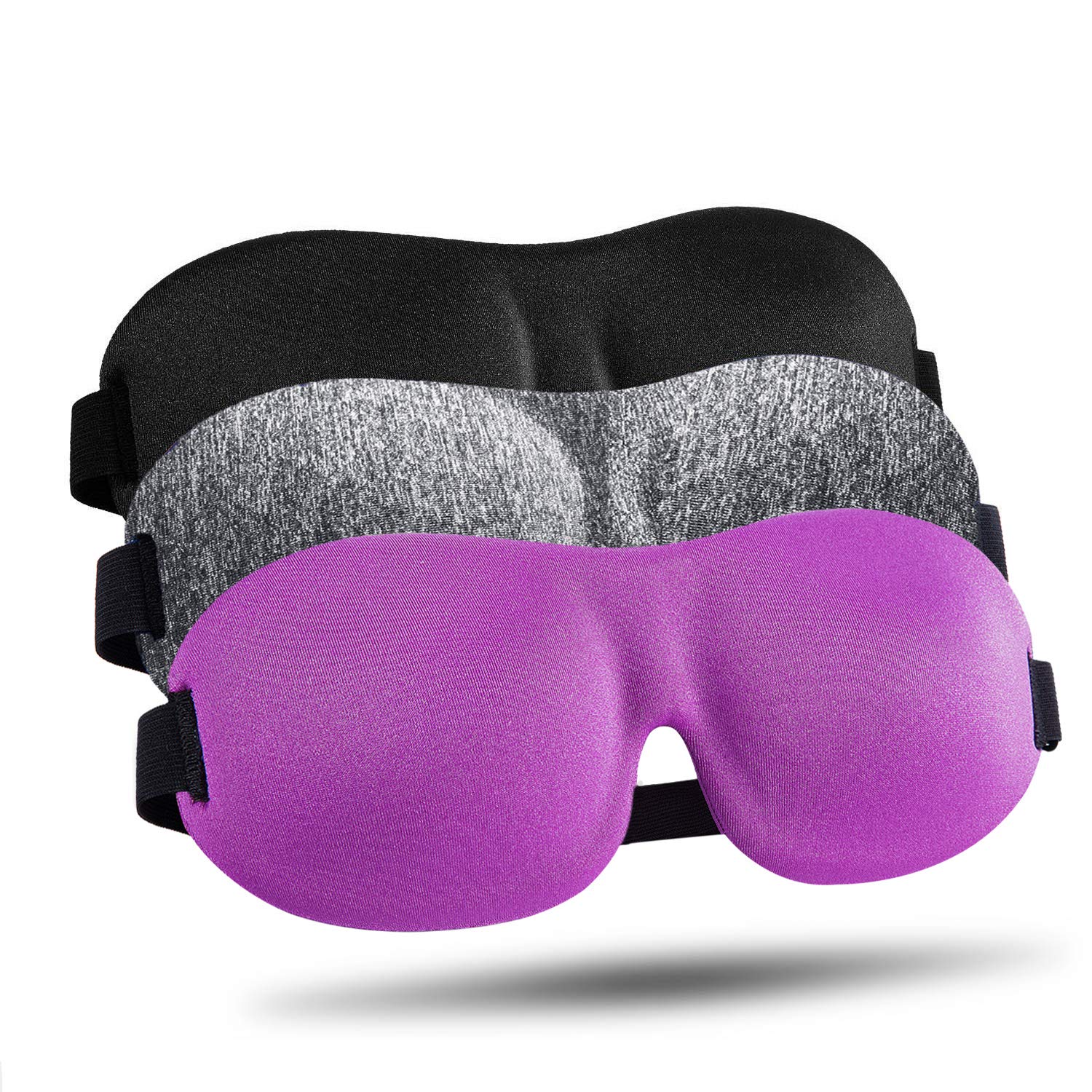Mascarilla LKY DIGITAL con diseño 3D contorneado para dormir y bloquear la luz.
