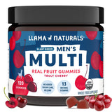 Llama Naturals multivitaminas para hombres, botella de gomitas para nutrición diaria