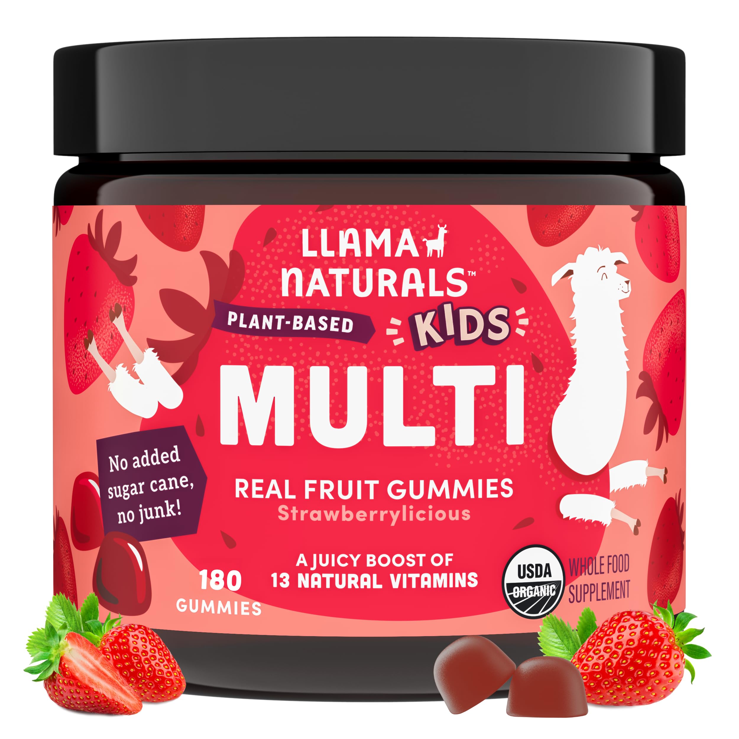 Gominolas Llama Naturals con fruta real y sin azúcar añadida para apoyo diario.