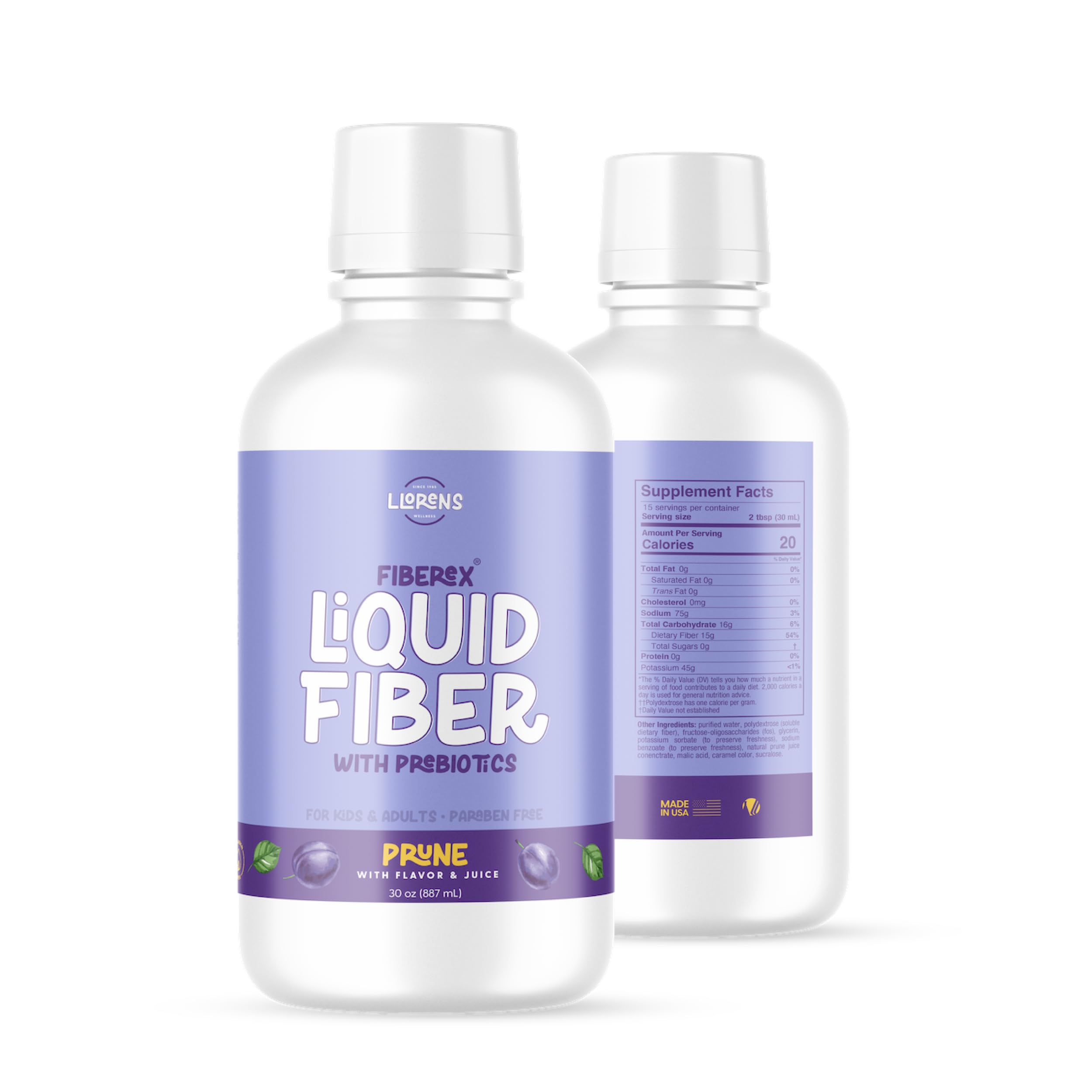 Fibra liquida LLORENS PHARMACEUTICAL dosis diaria de 15 g para sentirte mejor.