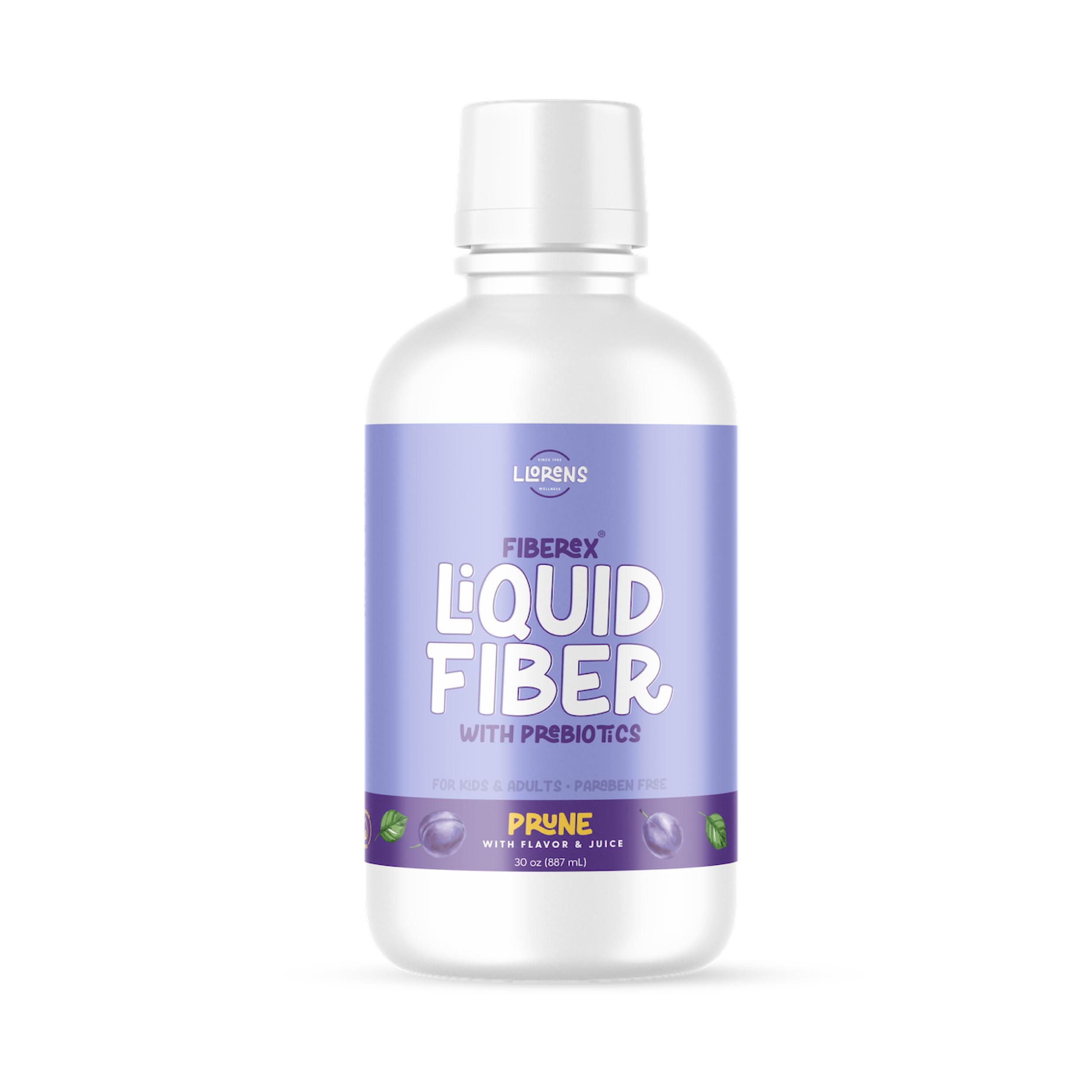 Fibra liquida LLORENS PHARMACEUTICAL sabor ciruela en botella para regularidad.