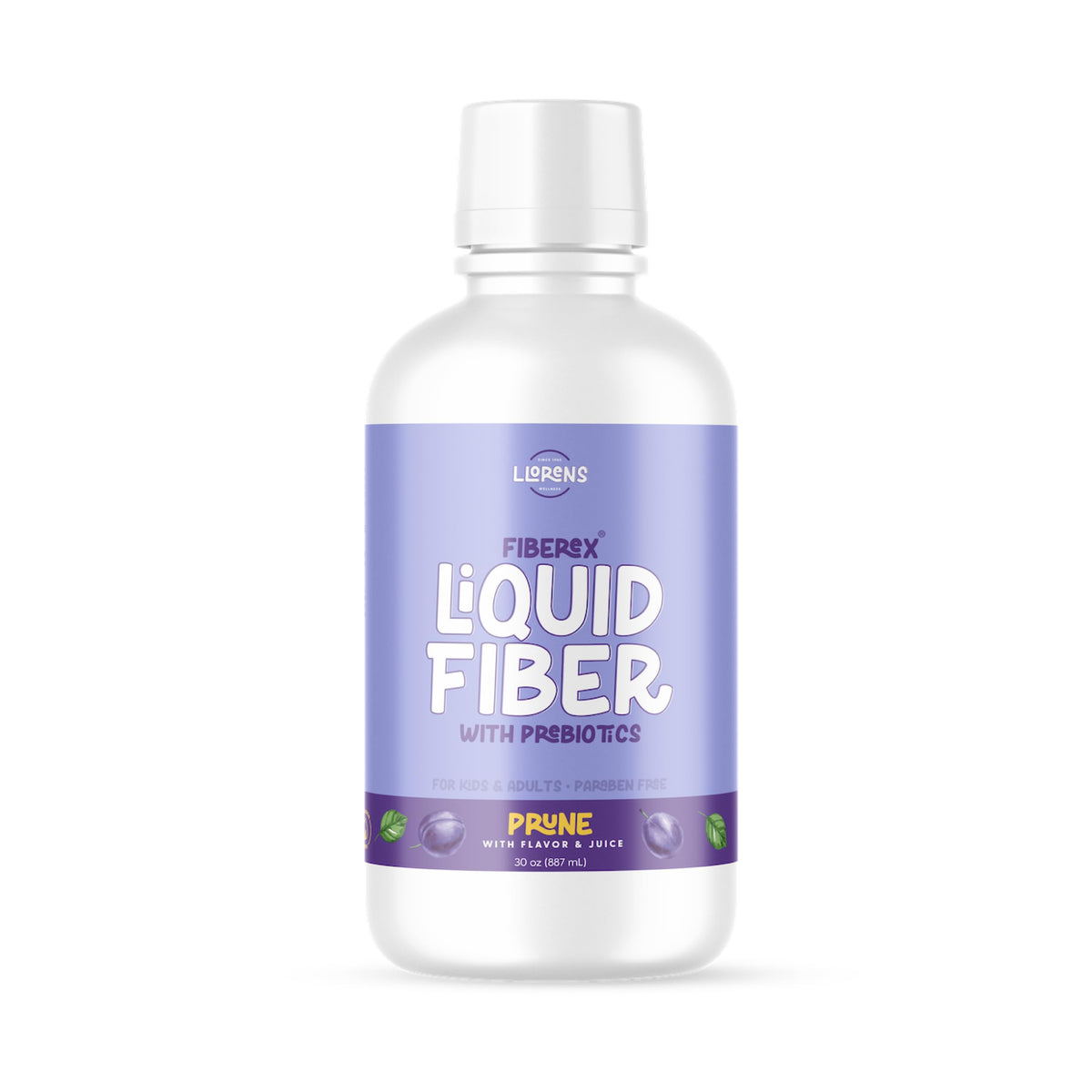 Fibra liquida LLORENS PHARMACEUTICAL sabor ciruela en botella para regularidad.