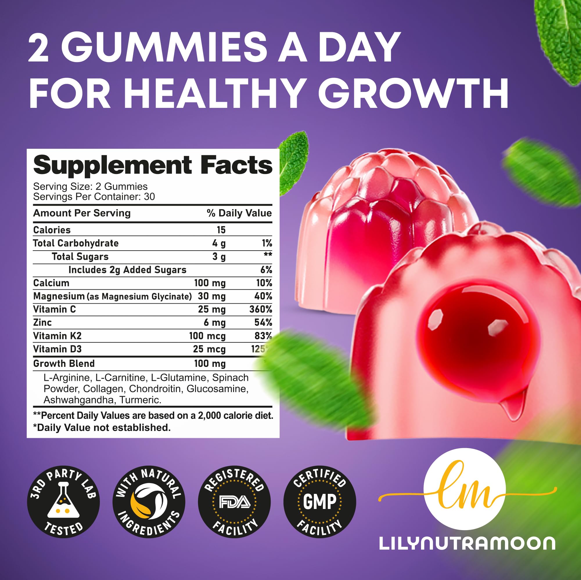 Envase con cierre seguro de LM LILYNUTRAMOON para guardar.