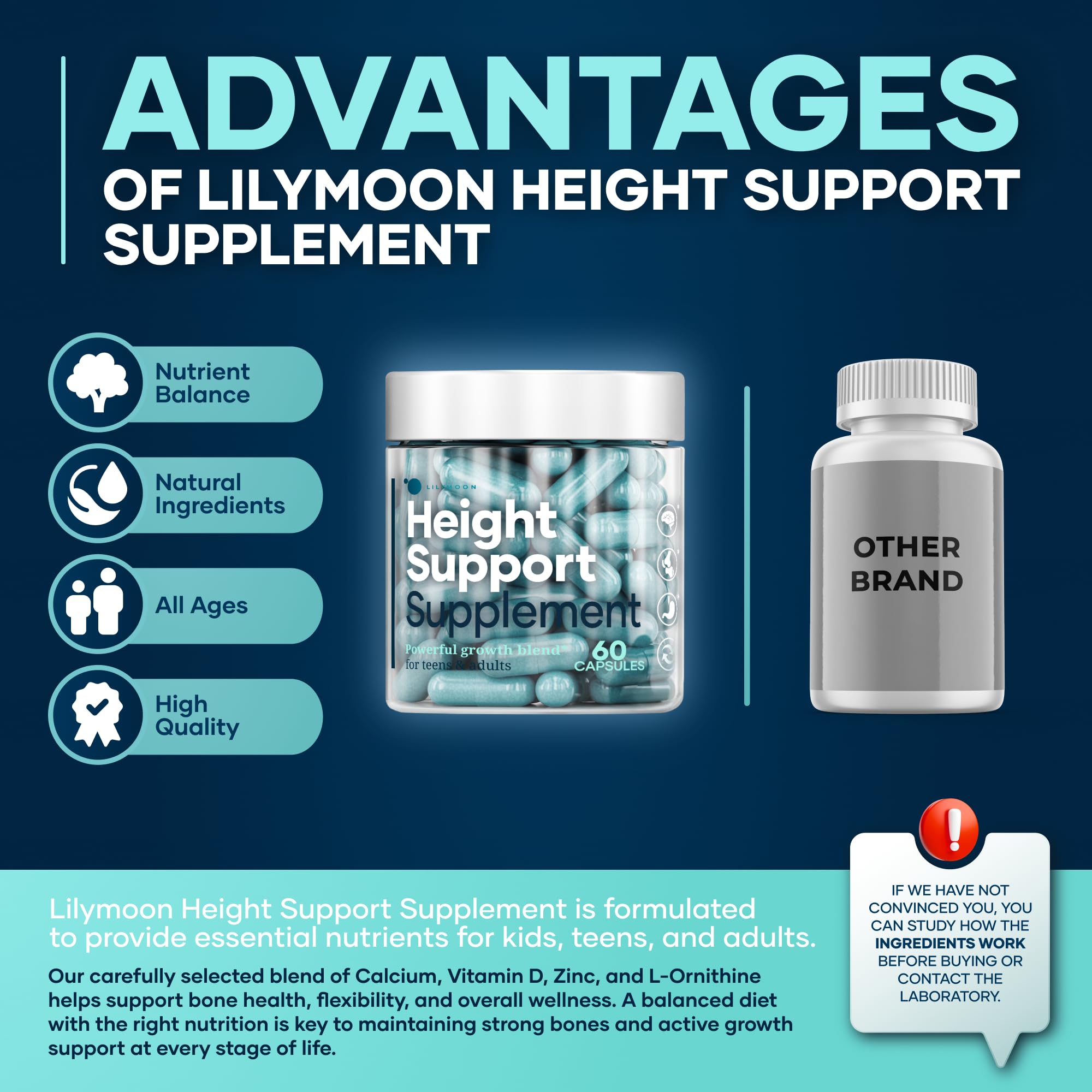 LM LILYNUTRAMOON Zinc y L-ornitina en cápsulas para densidad y movilidad