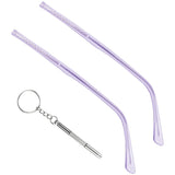 LNQ LUNIQI patillas de gafas de metal, sustitución estable y cómoda.