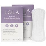 LOLA Liner Ultra Delgado en caja, protección discreta para días ligeros.