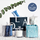 LOLA tampón regular 80 con aplicador sin BPA para uso seguro.