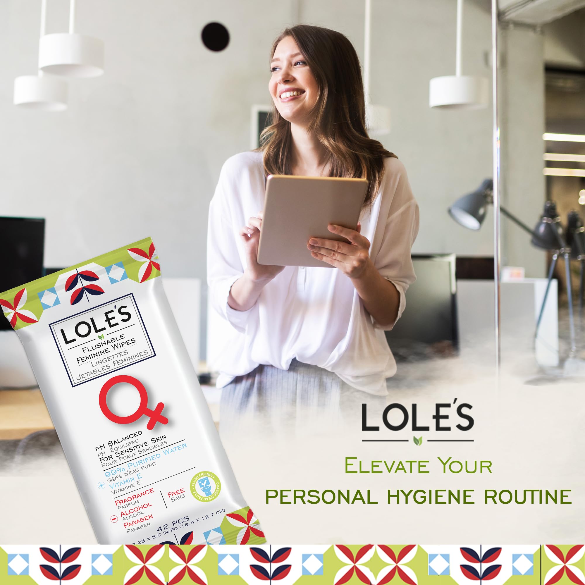 LOLE'S fórmula sin alcohol protege la zona sensible y cómoda