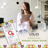 LOLE'S fórmula sin alcohol protege la zona sensible y cómoda