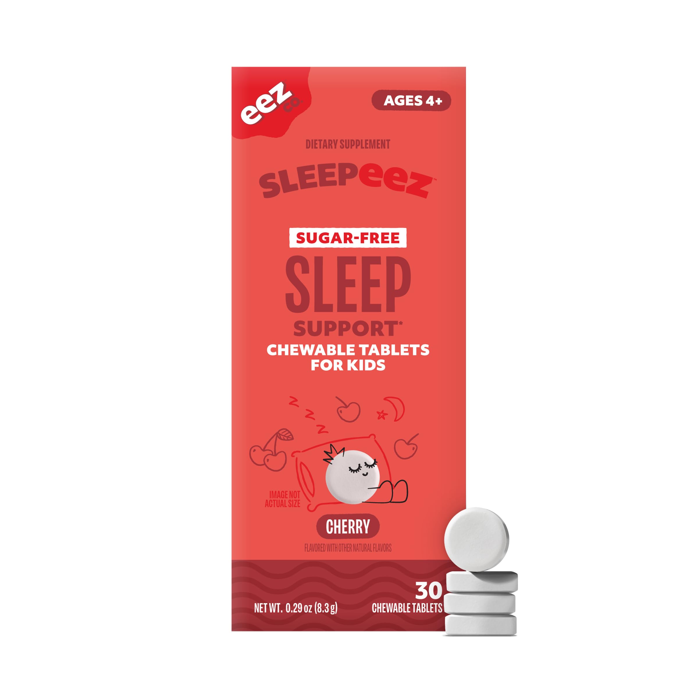 Lolleez Sleepeez tableta masticable melatonina 1 mg sabor cereza para dormir mejor.