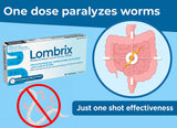 Lombrix caja dosis única para uso familiar y práctico.