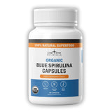 Lone Star Botanicals Spirulina orgánica: cápsulas en frasco para energía diaria