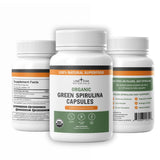 Cápsulas de Lone Star Botanicals Spirulina para uso diario.