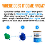 Colorante natural azul de espirulina para bebidas y postres