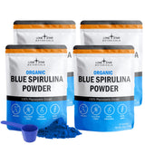 Lone Star Botanicals polv o espirulina azul orgánico en bote para batidos